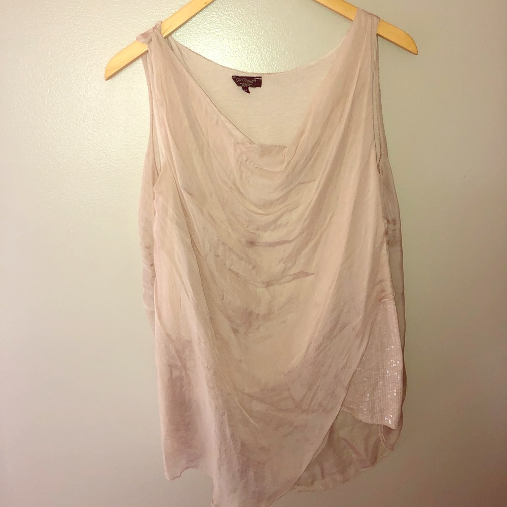 Italian made pink champagne cami